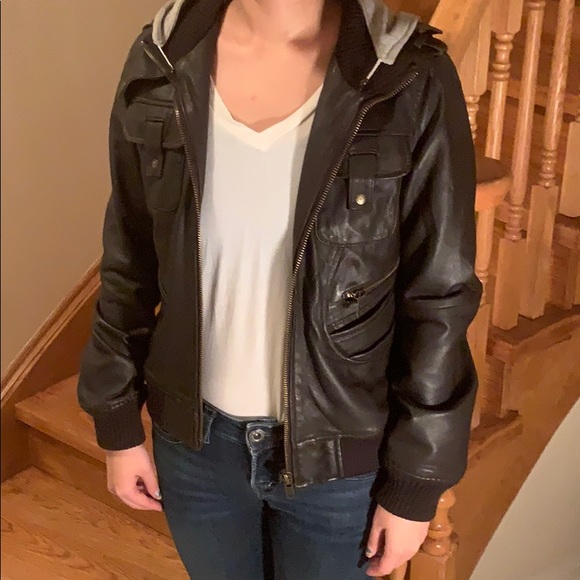 Leather Bomber Jacket - Picture 1 of 5